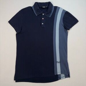 Dolce & Gabbana Navy Polo Shirt Double Collar